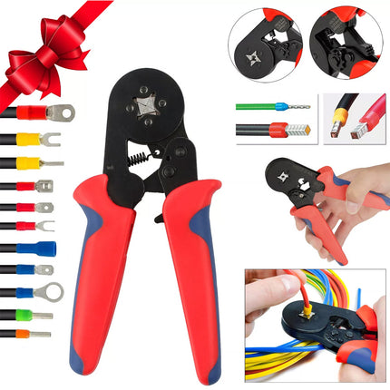 0.25-6mm2 Bootlace Ferrule Hand Crimper Crimp Crimping Tool Pliers Wire Cord End