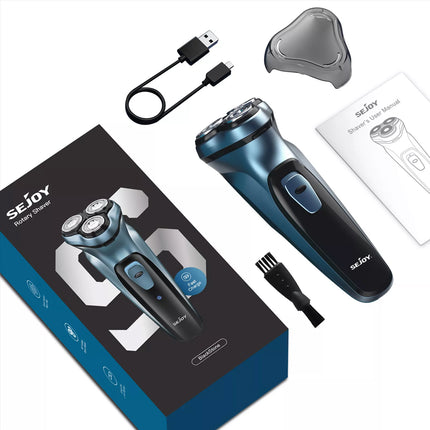 3 Rotary Head Cordless Electric Shaver Razor Pop-Up Trimmer Men's Facial