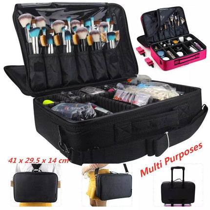 Portable Makeup Bag Cosmetic Case Storage Box Travel Organizer Pouch Toiletry