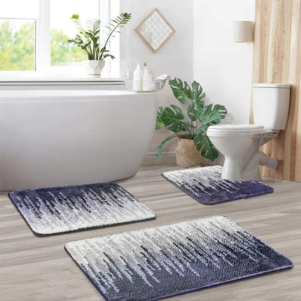 Luxury Bath Rug Mat Bathroom Set Non-Slip Plush Carpet Extra Soft and Absorbent