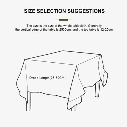 Deer Rectangle Table Cloth Water Stain Resistant PEVA Party Tablecloth Desk Cover Mat