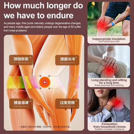 2 X Knee Massager Heated Knee Brace Wrap Pain Relief Heated Knee Pad Stress Relief Black