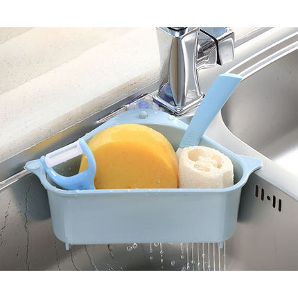 2PCS Sink Kitchen Storage Drain Basket Rack Shelf Holder Strainer Organizer