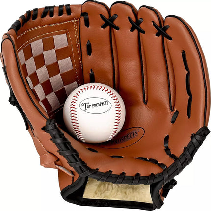 Premium Leather Baseball Glove with one Free Baseball