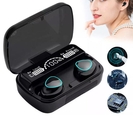 Bluetooth 5.1 Wireless Earbuds Waterproof LED Display Earphones