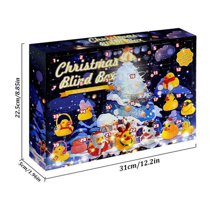 Rubber Duck Christmas Advent Calendar Xmas Countdown 24 Days Bath Toys Gift