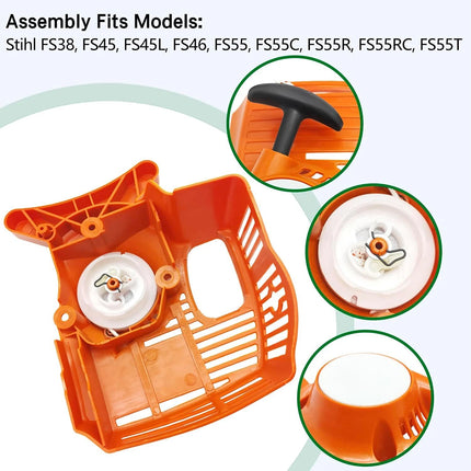 Plastic Recoil Starter Assembly Chuck for STIHL FS38 FS45 FS46 FS55 FC55 HL45