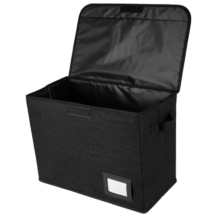 Comic Book Storage Box Foldable Comic Book Bin Washable Integrated Comic (black)