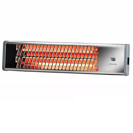 Heller Electric Wall Heater Chrome Pullcord Bathroom Heat Waterproof Strip 1200W