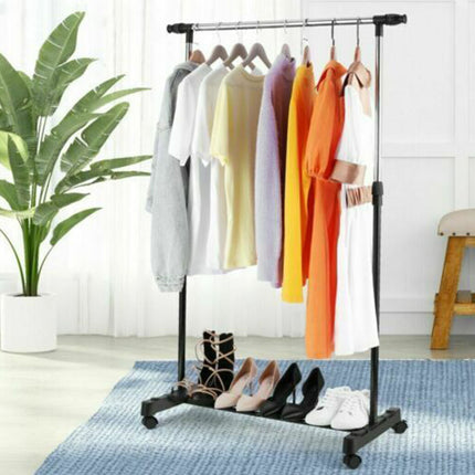 Adjustable Closet Organiser Storage Hight Adjustable Garment/Clothes Rack Hanger