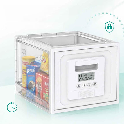 Timer Lock Box Food Snack Phone Medicine Safe 3 Digit Password Foldable Storage