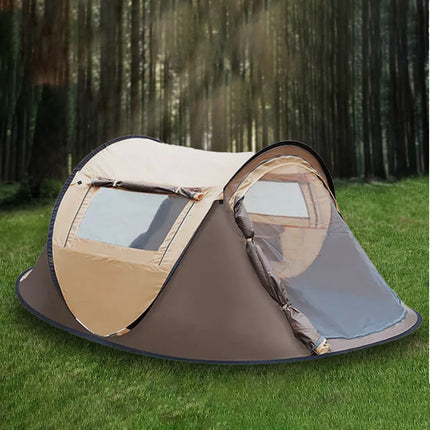 Waterproof Instant Up Beach Camping Tent 3 Person Pop up Tents Family Hiking Dom