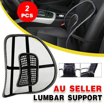 Mesh Back Rest Lumbar Support Office Chair Van Car Seat Home Pillow Cushion