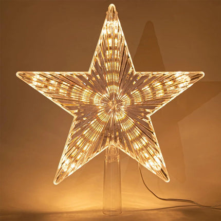 Christmas Tree Topper Star Great Xmas Tree Holiday Home Decor Battery Powered