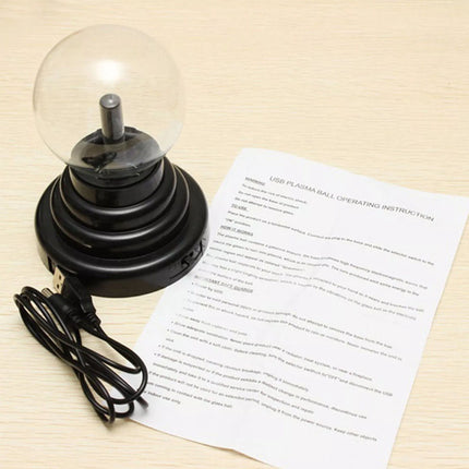 Magic Plasma Ball Touch USB Lamp Electric Globe Night Light Glass Lighting 14cm