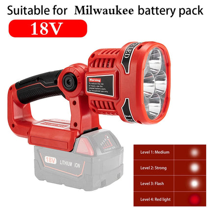 LED Work Light Torch Lamp For Milwaukee M18SLED-0 18V Li-ion Battery Cordless