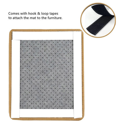 50x90cm Cat Scratcher Board Pet Scratching Mat Natural Sisal Sofa Couch Protector Pad Beige