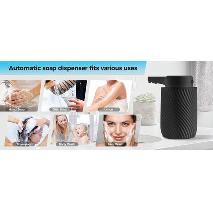Automatic Soap Dispenser 300ml Foaming Touchless Hand Soap Dispenser Black