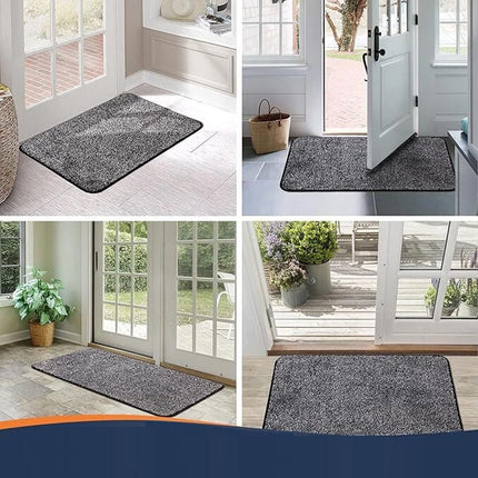 Super Absorbent Microfibre Doormat Non Slip Heavy Duty Dirt/Mud Rug Floor Carpet