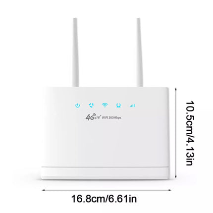 300Mbps 4G LTE Modem Router WiFi Unlocked SIM Card Slot Wireless Internet Router
