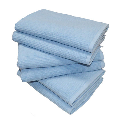 6 x Egyptian Cotton Bath Towels Value Pack 550gsm Hotel Quality Blue