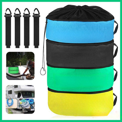 4pcs Caravan Hose Bags Water Hose Storage Bag Camping RV Cable Cords Organizer
