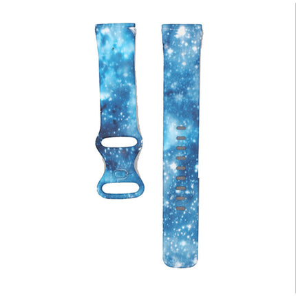 For Fitbit Versa 3 4 Sense 2 Smartwatch Soft Silicone Band Strap Graffiti