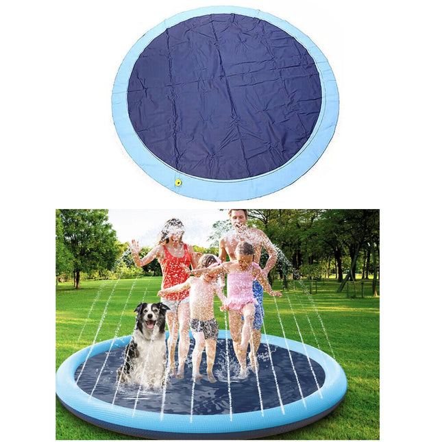 150cm Sprinkler Play Mat Water Toy Dog Pool Beach Splash Pad Centre Spray