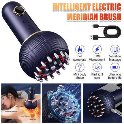 Electric Lymphatic Drainage Machine Meridian Body Massage Brush Microcurrent