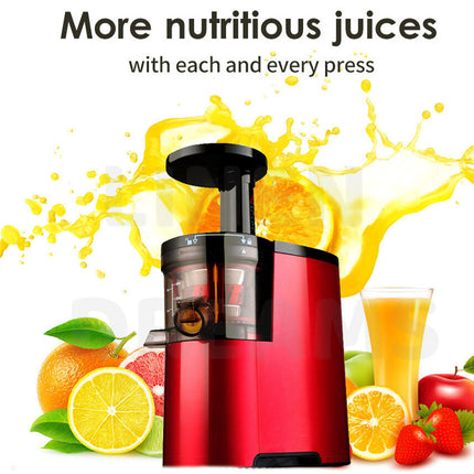 Cold Press Juice Slow Juicer Fruit Vegetable Processor Extractor