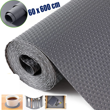 Drawer Mat Non-Slip Kitchen Cabinet Liner Cupboard Shelf Protector Pad 60x600cm
