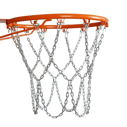 Basketball Ring Metal Chain Net Heavy Duty Mesh Official Size Rims Hoop 12 Loop