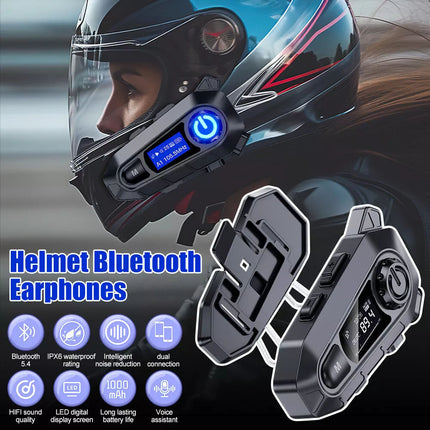 Bluetooth 5.4 Motorcycle Helmet Headset Wireless Call Motorbike Headphone
