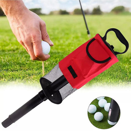 Golf Mesh Ball Pickup Tube Golf Accessories Portable Golf Ball Retriever Tool