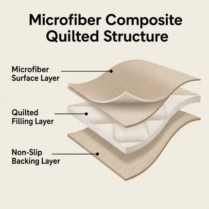Sofa Cover Quilted Couch Covers Lounge Pet Protector Slipcovers Beige