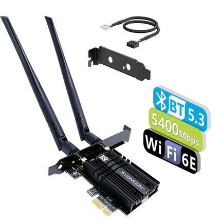 WiFi 6E PCIe Card Intel Chips Bluetooth 5.3 2.4G 5G 6GHz PC PCI Wireless Adapter