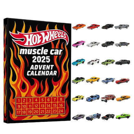 Hot Wheels Muscle Cars 2025 Advent Calendar 24 Days of Toy Cars