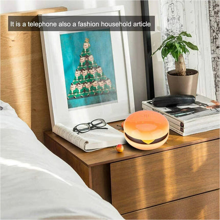 Analog Juno Hamburger Telephone Cheeseburger Burger Home Desktop Corded Phone