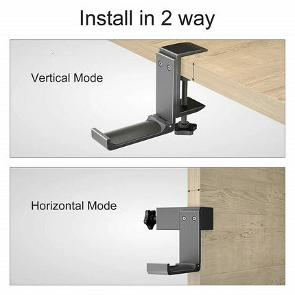 Headset Hanger Headphone Hook Holder Desk Mount Stand with Foldable Clamp