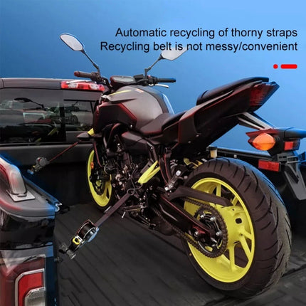 2PCS Automatic Retractable Ratchet Tie-Down Straps Self Retracting Straps