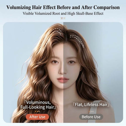 2Pcs Electric Cordless Heated Hair Volume Clip - Root Clips for Curly Hair Volume White+Pink