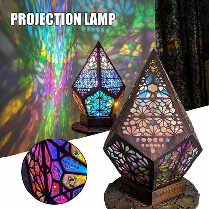3D Bohemian Light Polar Star Large Floor Lamp Colorful Projection Night Lamp AU