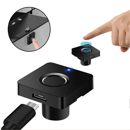 Smart Fingerprint Lock Keyless Electronic USB Anti-Theft Cabinet Drawer Locker