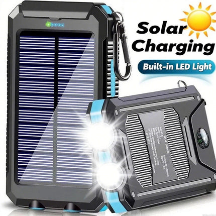 900000mAh Portable Solar Panel Dual USB External Battery Power Bank Pack Charger