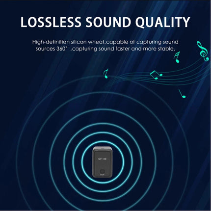 GF09 Mini Magnetic Car Vehicle Tracker Voice Rec Locator Real Time Tracking