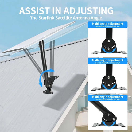 Fits Roof Starlink Gen 3 Mount 360° Adjustable Pivot Heavy Duty Outdoor Pole Kit