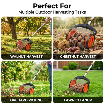 Acorn Picker Upper Rolling Nut Collector, Walnut Picker Nut Gatherer Roller