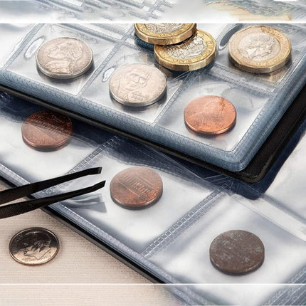 2x Coin Collection Album 240-Capacity Coin Holder Book for Collectors