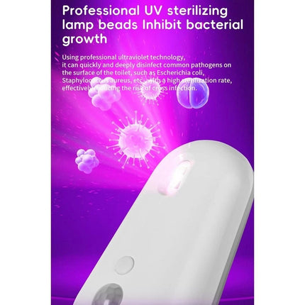 Motion Sensor Activated Toilet UV Sanitizer Toilet Night Light Bathroom
