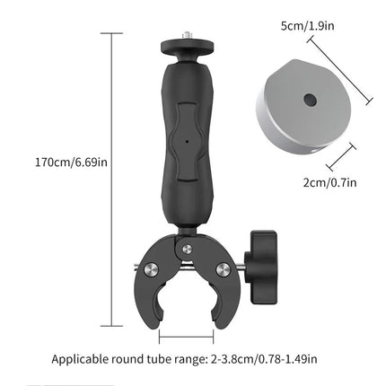 Portable Mount Adjustable RV Pole Clamp Holder Bracket for Starlink Mini Dish